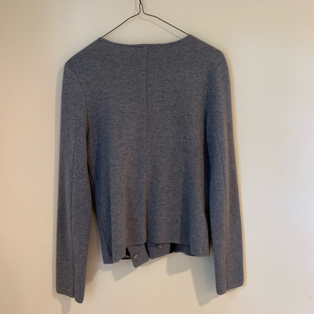 LOFT biker inspired grey jacket - Picture 2 of 7